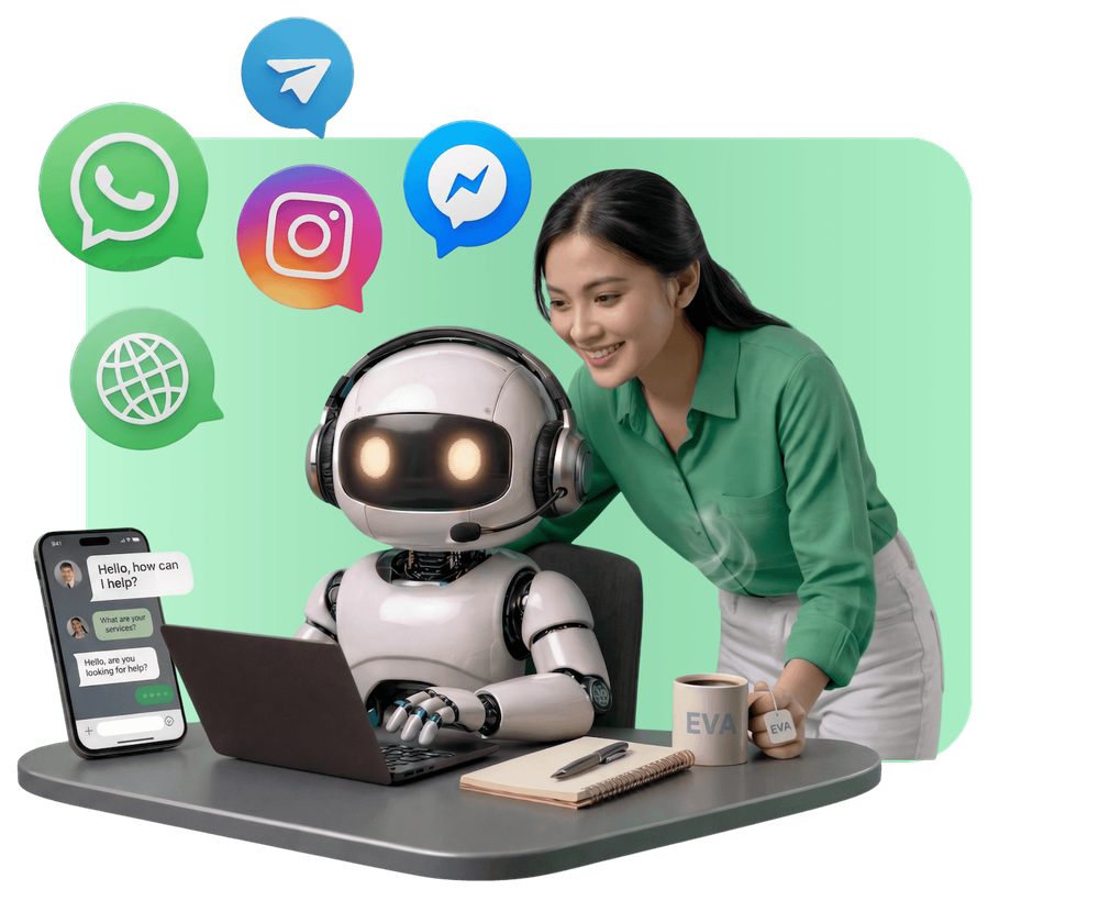 Indonesian AI Chatbot for WhatsApp, Website, and Your Business Customer Service